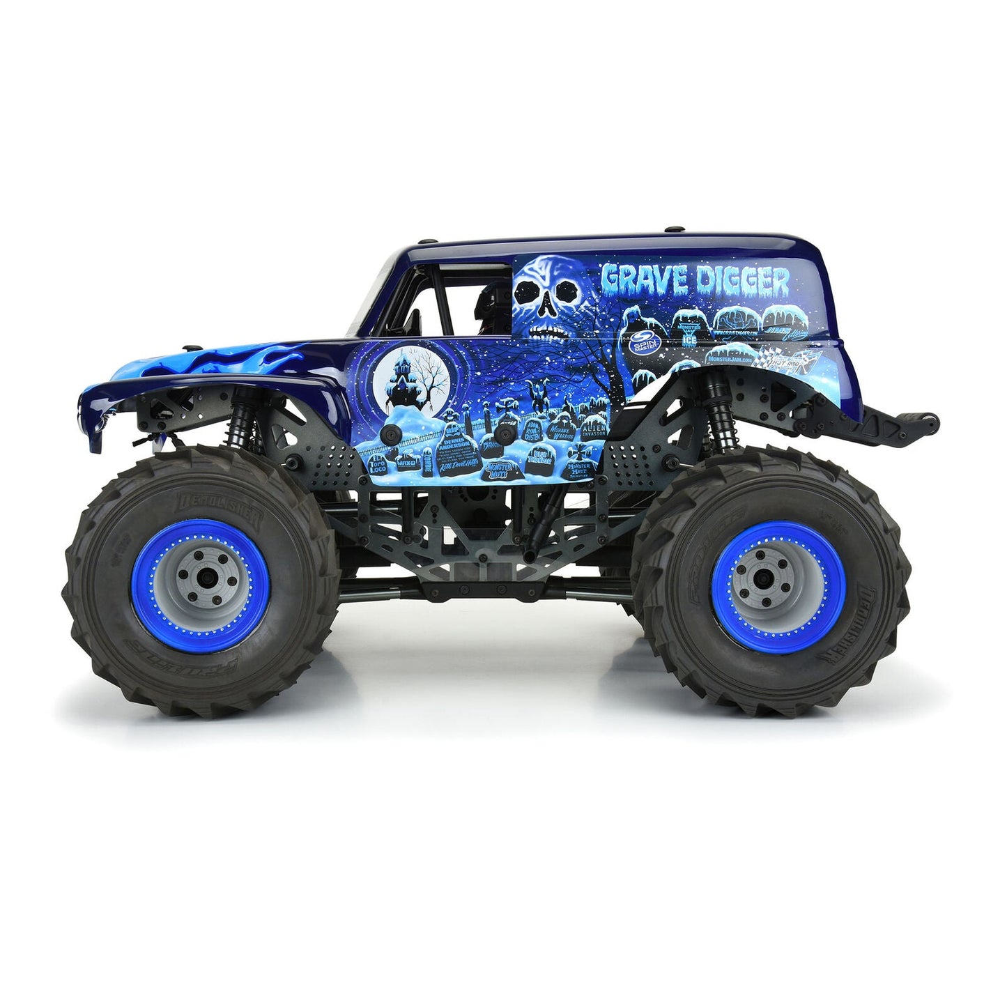 LOSI 359313 Grave Digger Ice (Blue) Painted Body for LMT Monster Truck