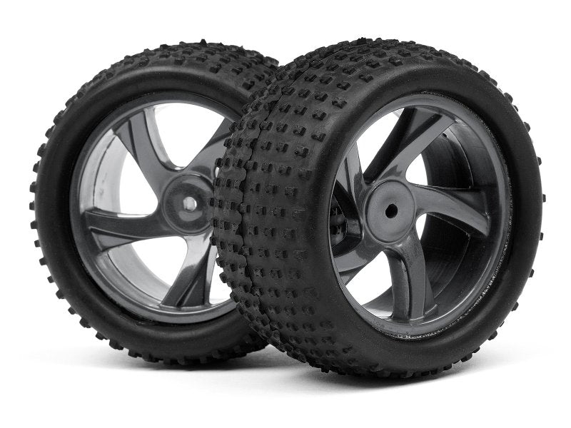 1/18 Truggy Wheel & Tire Assembly, Ion XT