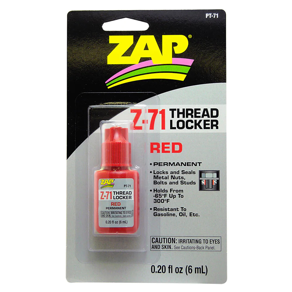 ZAP Glue - Zap Z-71 Red Thread Locker 0.2oz Bottle