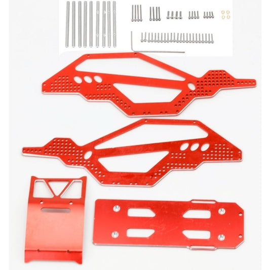 Aluminium Rock Racer Conversion Chassis Kit Red