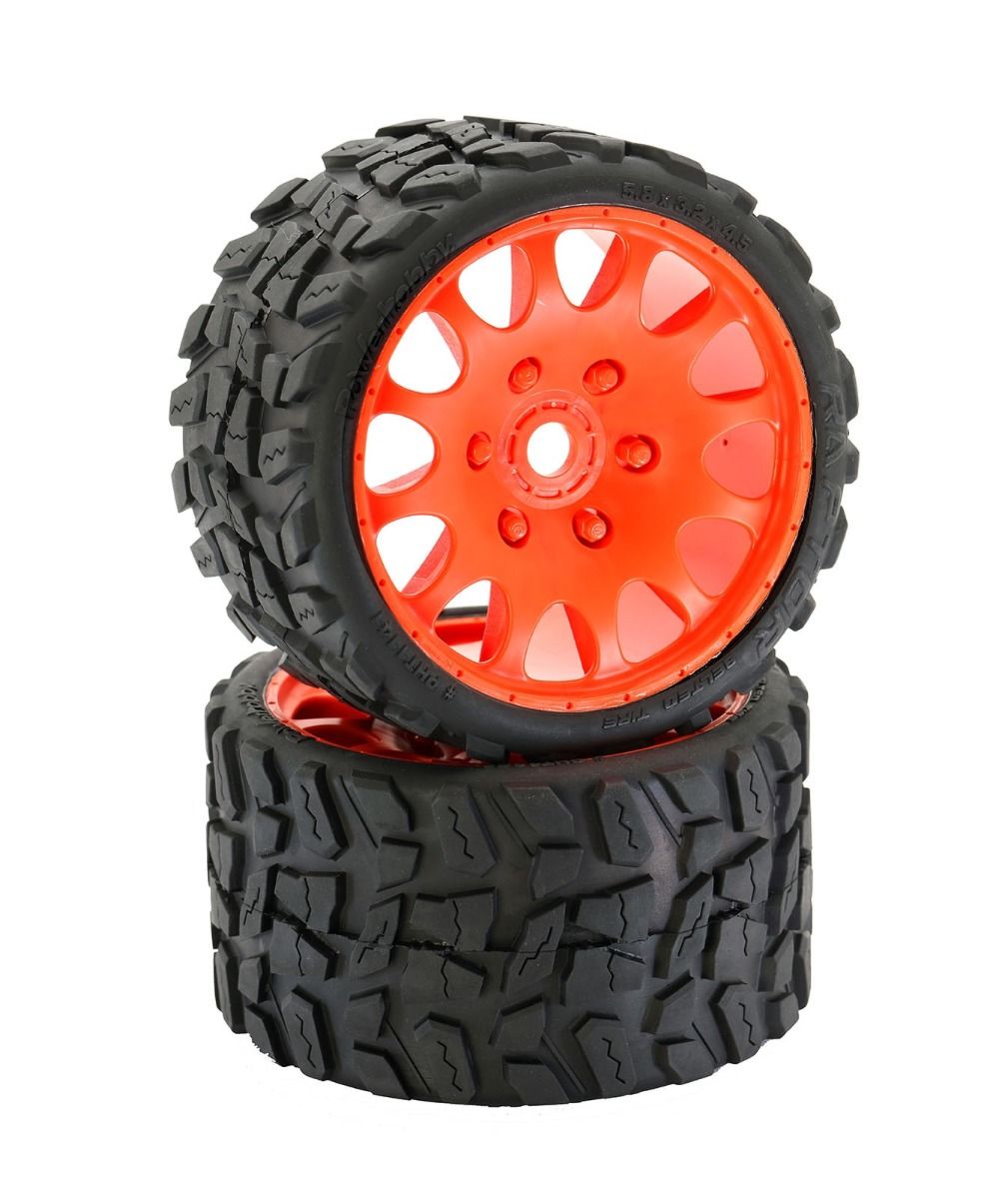 Powerhobby Raptor Belted Monster Truck Tires / Wheels w