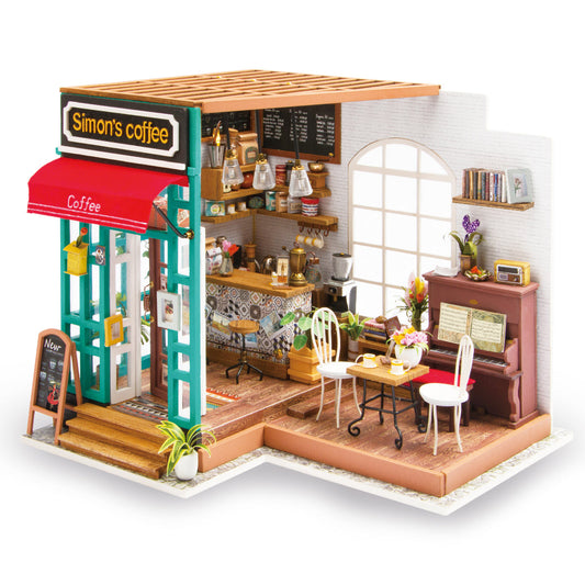 Robotime - DIY House; Simon's Coffee Shop