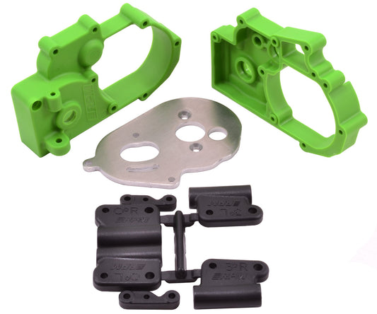 HYBRID GEARBOX HOUSING & REAR MOUNTS (GREEN) - TRAXXAS 2WD - Dirt Cheap RC SAVING YOU MONEY, ONE PART AT A TIME