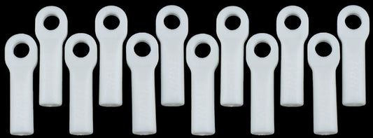 LONG ROD ENDS - DYABLE WHITE FOR TRAXXAS SLASH/RALLY