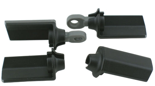 RPM R/C Products - SHOCK SHAFT GUARDS FOR MOST ASC 1/10 SCALE SHOCKS - BLACK