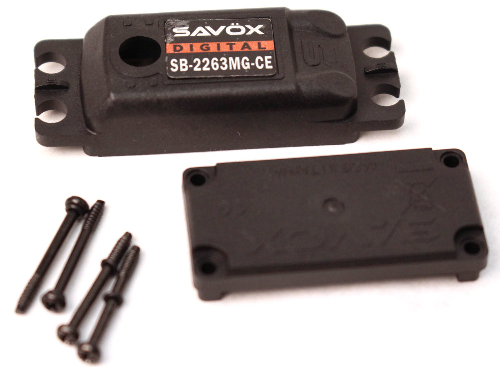 Savox - Top & Bottom Case W/ Screws for SB2263MG-CE Cavalieri Edition Servo